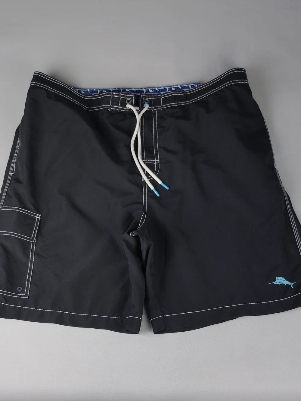 Tommy Bahama Men's Black Swim Trunks.
